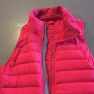 Hot pink LuluLemon vest used gently